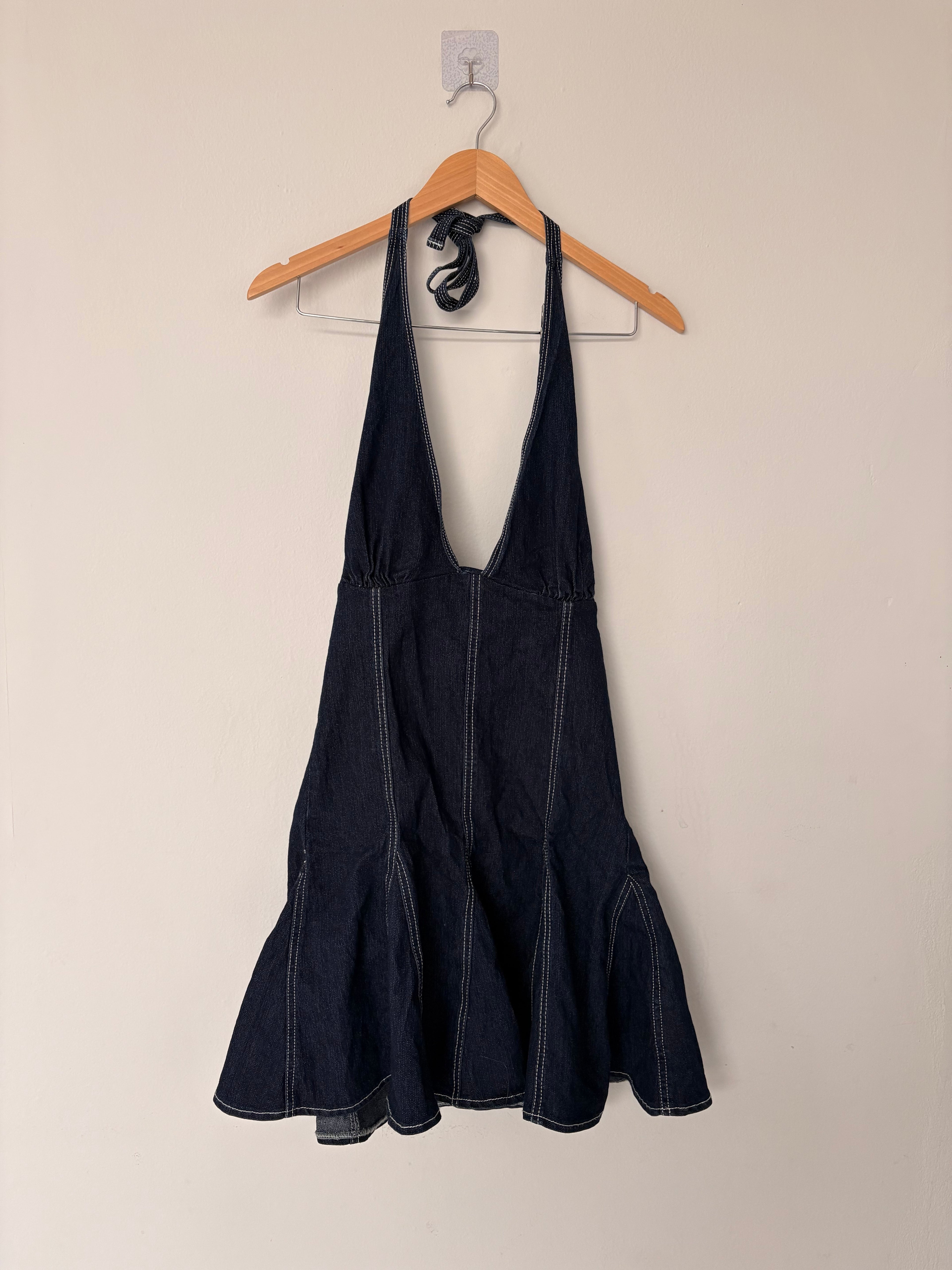 Vestido denim bershka