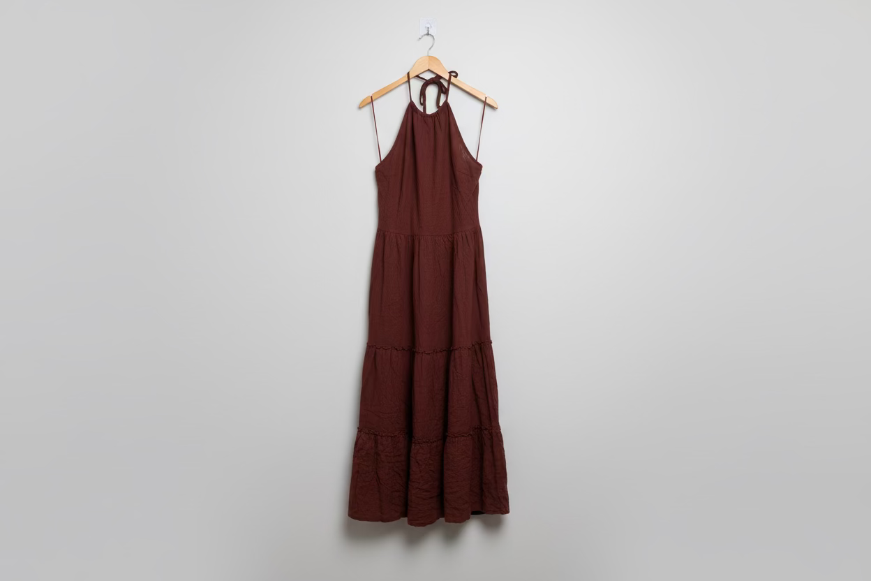 Vestido Marron Bershka
