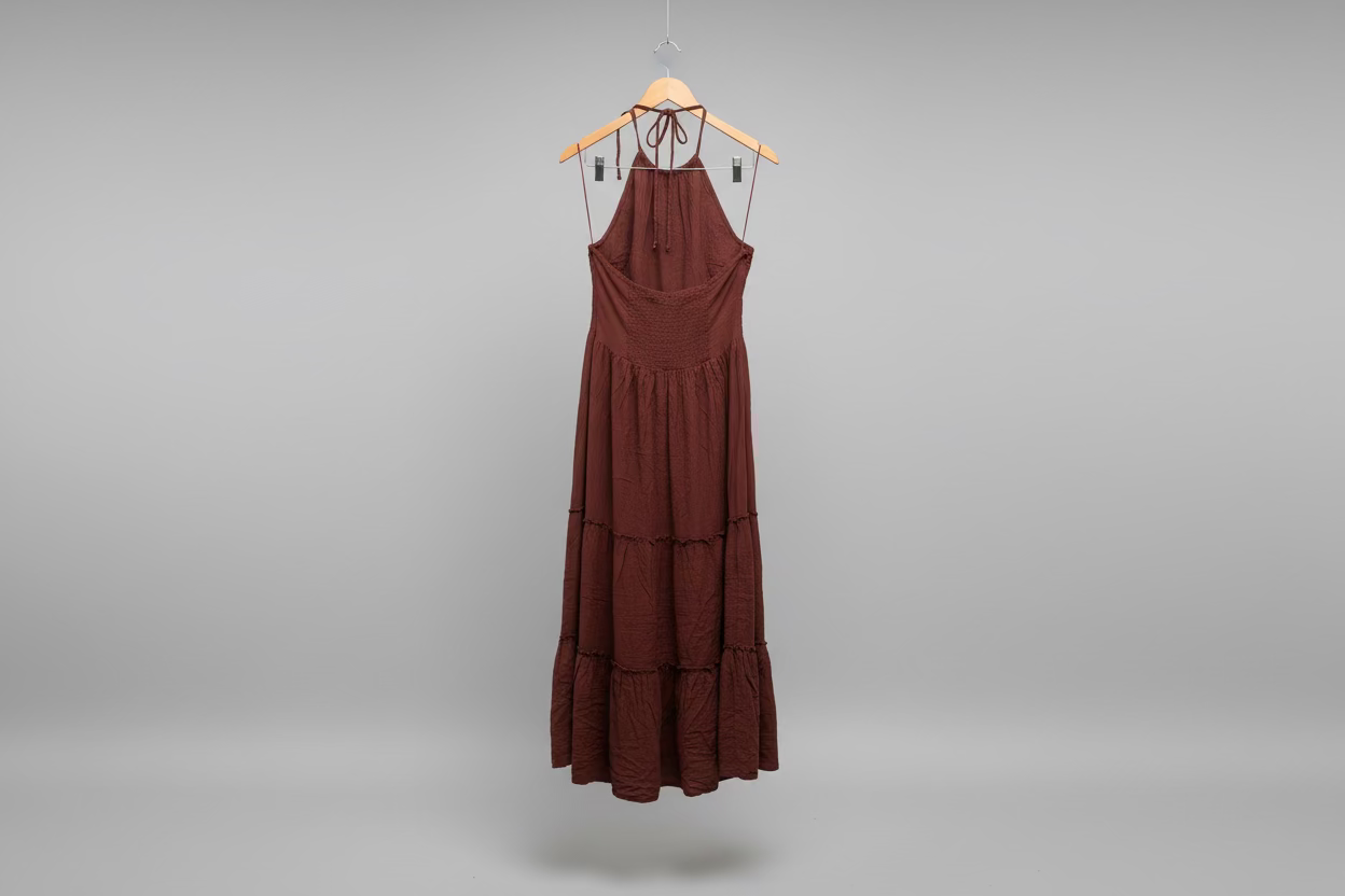 Vestido Marron Bershka